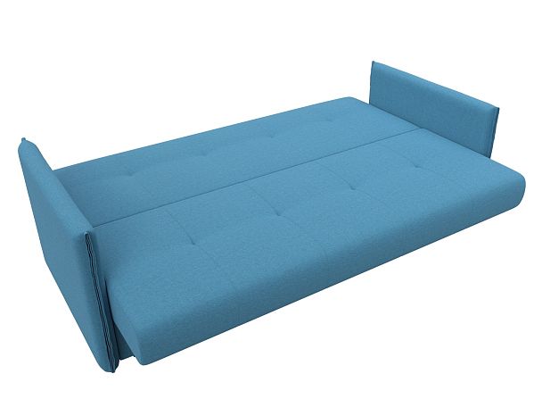 Диван-книжка Лига-018 Рогожка голубой - Вид 8