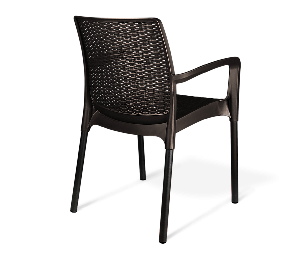 Стул Sheffilton SHT-S68 черно-коричневый/черный муар (ps) - Вид 4