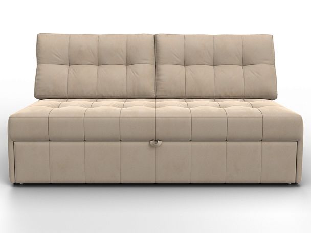 Диван прямой Лига-107 (160) Велюр бежевый - Вид 2
