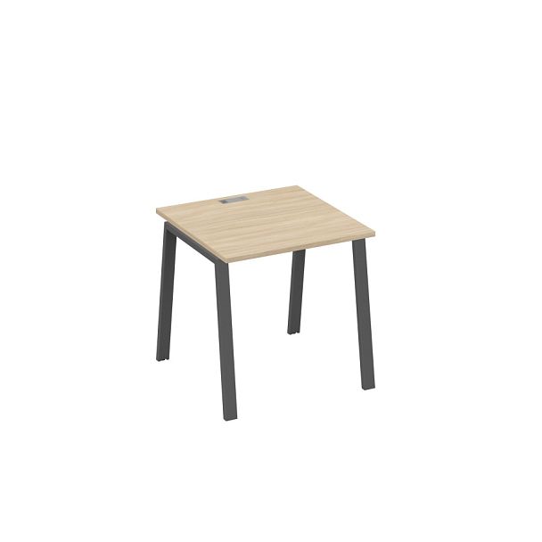 Стол письменный на металлокаркасе TRE A4 А4 Б3 021 БП дуб скандинавский / металлокаркас антрацит - Вид 1