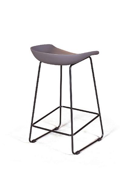 Стул полубарный Leo пластик серый - Вид 6