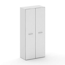 Cross Шкаф широкий высокий CR.ST-103 white Белый Бриллиант UM/Лакобель Белый 896*460*2000 - Фото предпросмотра