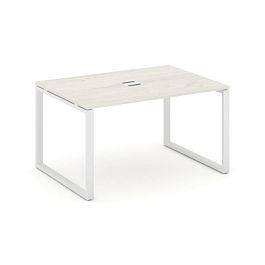 Стайл Проджект Стол переговорный SN-6O.SPRG-004 Дуб Наварра/Металл Белый 1580*980*750 - Фото предпросмотра