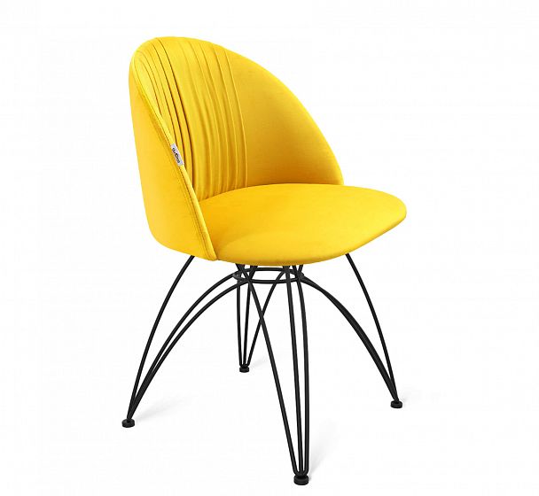 Стул Sheffilton SHT-ST35-1/S112 имперский желтый/черный муар - Вид 1