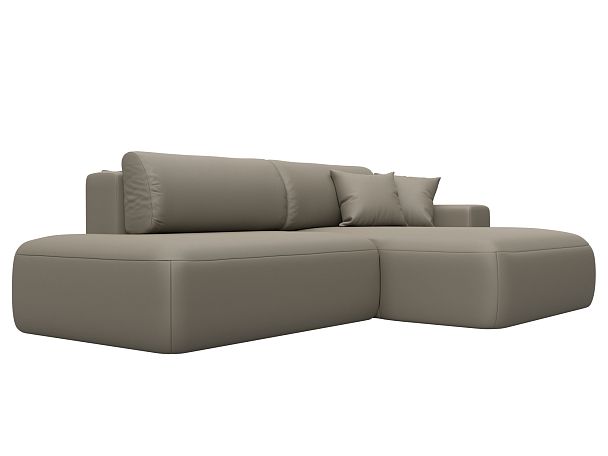 Диван угловой Лига-036 НПБ Модерн правый угол Экокожа бежевый - Вид 3