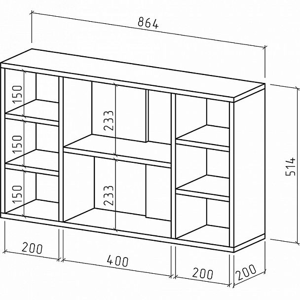 Полка навесная Лайт-20 - Вид 2