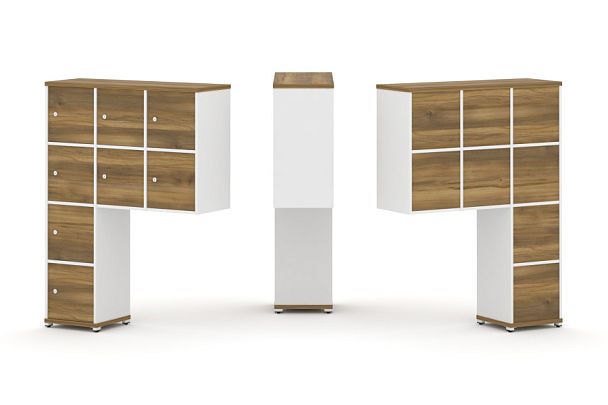 Concept Надставка высокая CN.ONV-010 Сандал Янтарный/Белый Бриллиант/Металл Белый 1099*350*1486 - Вид 1