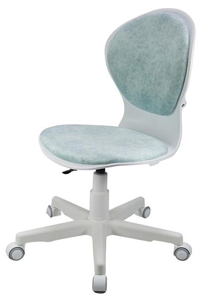 Кресло 1139 FW PL White велюр Bliss 10 голубой - Вид 8