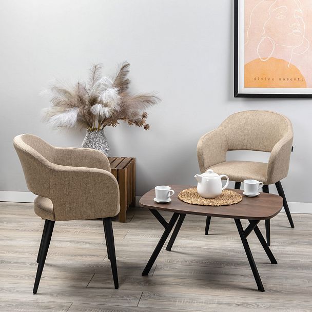 Кресло Oscar Браун/Чёрный - Вид 6