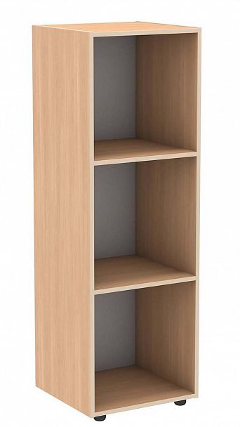 Секция 3-х ярусного Стеллажа "Модульного", клен - Вид 1