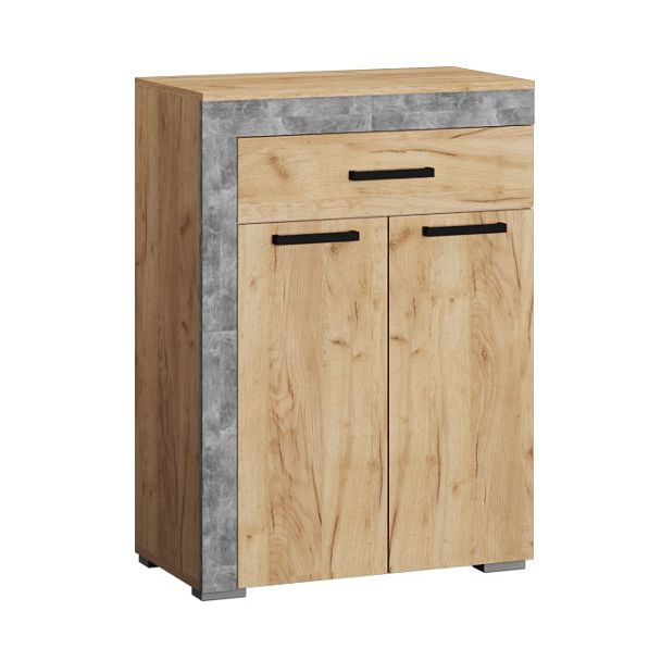 Прихожая Галант обувница дуб крафт золотой/ателье светлое - Вид 1