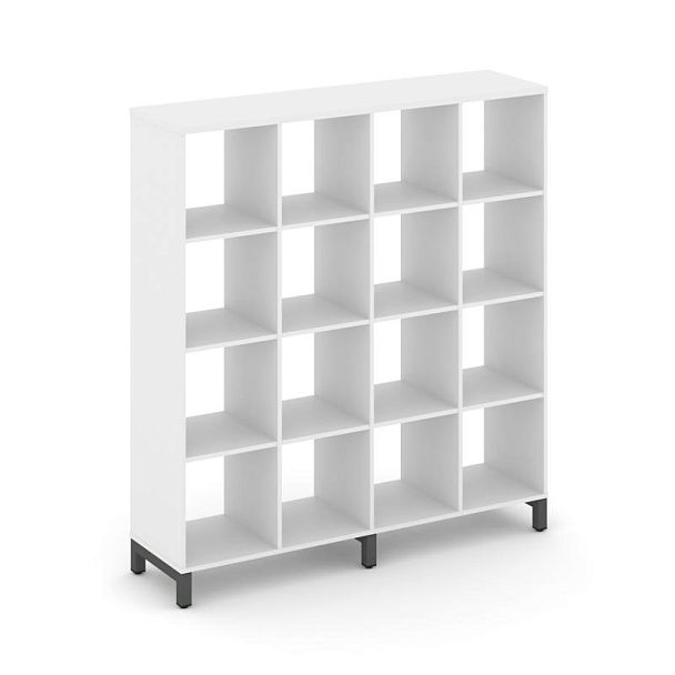 Стайл Проджект Каркас стеллажа 4 яр. SN.KS-440 Белый/Металл Антрацит 1488*400*1615 - Вид 1