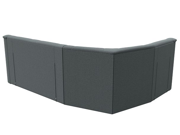 Диван угловой Карелия левый угол Рогожка серый - Вид 6