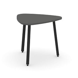 Стайл Проджект Стол переговорный SN-4.SPRG-70.3 Антрацит/Металл Черный 900*900*750 - Фото предпросмотра