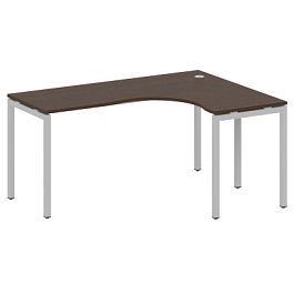 Metal System Quattro Стол криволинейный правый на П-образном м/к 40БП.СА-4 (R) Венге/Серый металл 1600*1200*750 - Фото предпросмотра