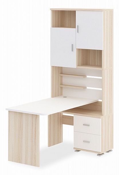 Стол компьютерный Домино СР-720/140 Карамель/Белый правый - Вид 1