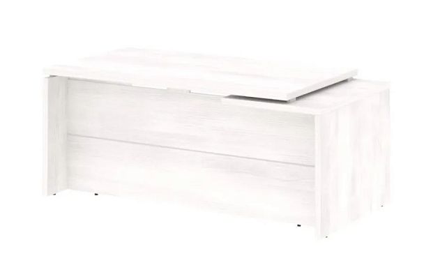 YALTA LT.В-18 (L) Стол руководителя прямой, левый Yalta кабинет руководителя  Снежная Патина - Вид 1