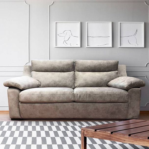 Диван "Тренто" 3 в коже - Вид 4