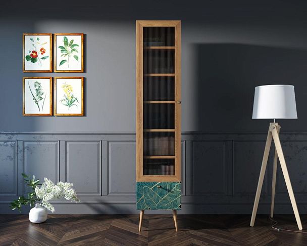 Буфет Berber одностворчатый с ящиком принт 41 арт BB48/Print_41 - Вид 4