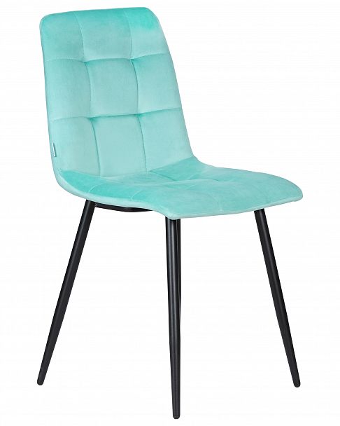 Стул обеденный DOBRIN CHILLY (Мятный Holland 50, основание черное) - Вид 2