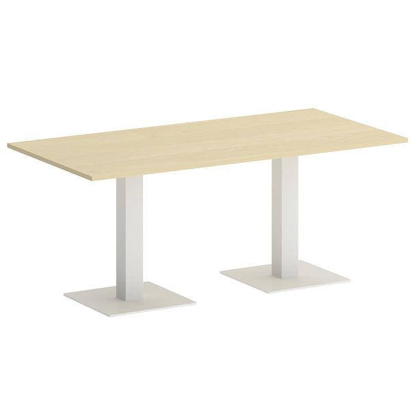 Home Office Стол прямоугольный VR.SP-5-180.2 Клён/Белый металл 1800*900*750 - Вид 1