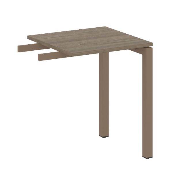 Metal System Quattro Приставной элемент на П-образном м/к 50БП.ПР-1 Вяз/Мокко металл 600*600*750 - Вид 1