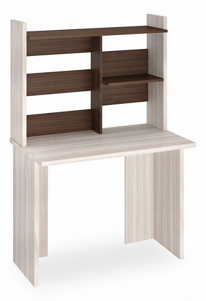 Стол компьютерный Домино Лайт СКЛ-Прям-100 без тумбы+НКЛ-100 Карамель/Шамони - Вид 1