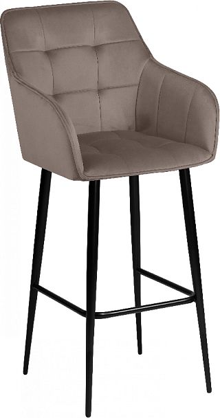 Барное поворотное кресло Мони К, Confetti mocco/черный - Вид 4