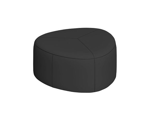 Пуф СОФТИ СФ-85 85х85х41,5h Oregon 16 (кожзам) черный "Пуфы и банкетки"  ТК-002920003499 черный - Вид 1