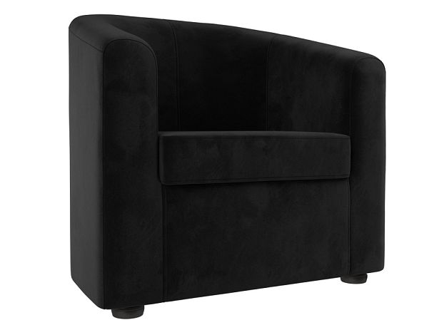 Кресло Норден (полностью велюр черный) - Вид 1