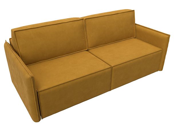 Диван прямой Либерти Велюр желтый - Вид 5