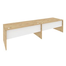 Onix Рабочая станция O.RS-2.4.8 Тиквуд светлый/Белый бриллиант 3160*800*750 - Фото предпросмотра