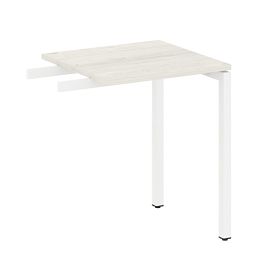 Metal System Quattro Приставной элемент на П-образном м/к 40БП.ПР-1 Дуб наварра/Белый металл 600*600*750 - Фото предпросмотра