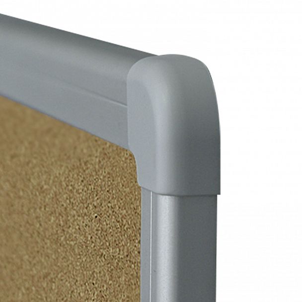 Доска пробковая для объявлений 90x120 см, алюминиевая рамка, 2х3 OFFICE, (Польша), TCA129 - Вид 4