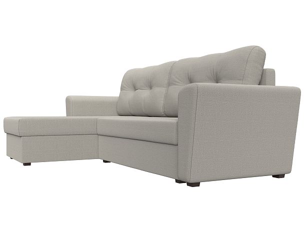 Диван угловой Амстердам Лайт левый угол Рогожка бежевый - Вид 5