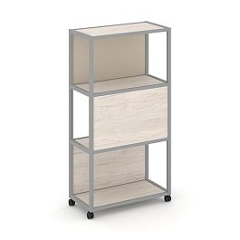 Shelf Mobile Стеллаж 4 уровня 1 секция VR.LT-STK-405.10 Денвер Светлый/Металл Серый/W-04 1000*400*1523 - Фото предпросмотра