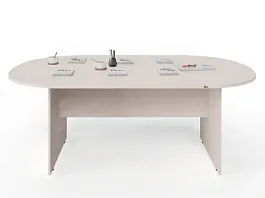 UNITY PКС-12/20 ДУБ МОЛОЧНЫЙ Конференц стол овальный Универсальный 2000х1200х750 - Фото предпросмотра