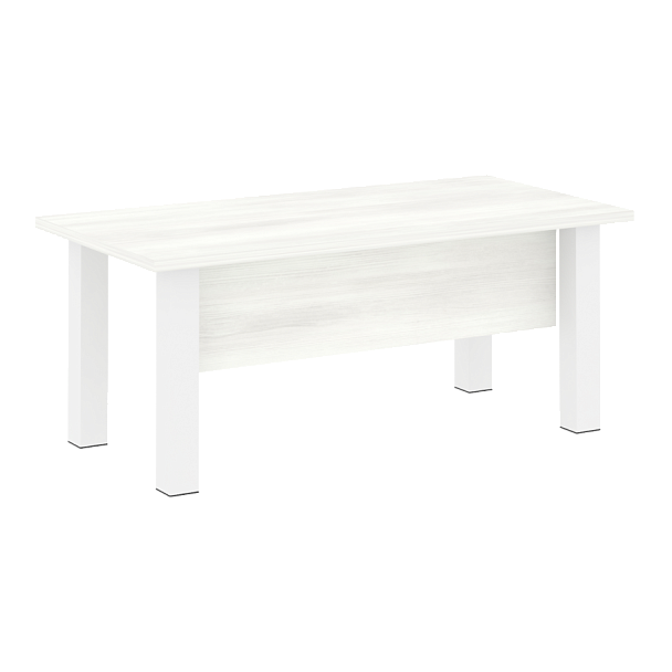 Yalta Стол руководителя LT.D-18.1 Снежная патина/Белые опоры 1800*900*750 - Вид 1