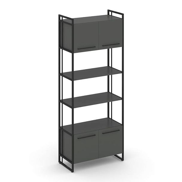 Rift Шкаф 5 ниш широкий RF.SS-54 Антрацит/Металл Черный 798*396*2010 - Вид 1