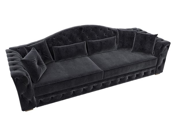 Диван прямой Артис Велюр серый - Вид 5