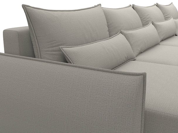 Диван П-образный Лига-051 НПБ Лонг Рогожка бежевый - Вид 4