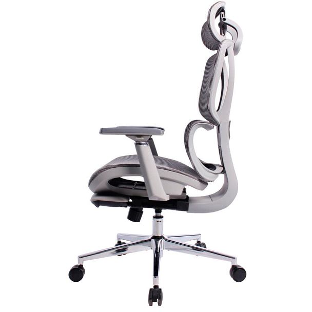 Кресло BRABIX PREMIUM "Evolution ER-700", подножка, слайдер, синхромеханизм, сетка, серое, 532948 - Вид 7