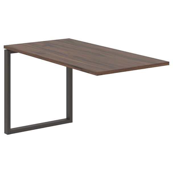 Брифинг-приставка EQB 1367 Дуб Денвер тёмный/Мокко 1360х670х750 EDIS - Вид 1