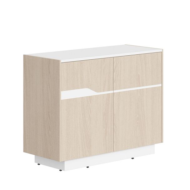 Тумба СФ-572101 Дуб светлый/Белый премиум 1030х430х814 LINE - Вид 1