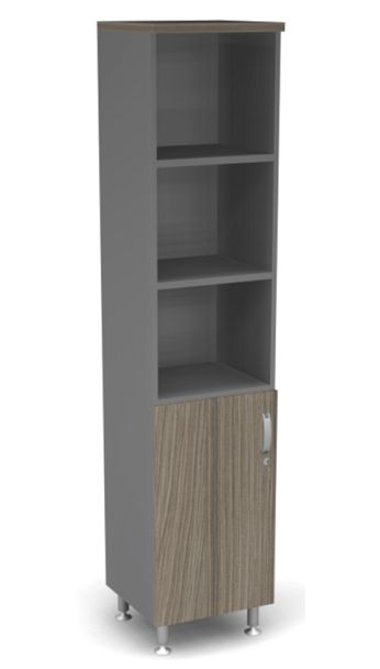 Пенал полузакрытый L,R ДВП Берлин Дрифтвуд/Серый ШК5-45 (L/R) - Вид 2