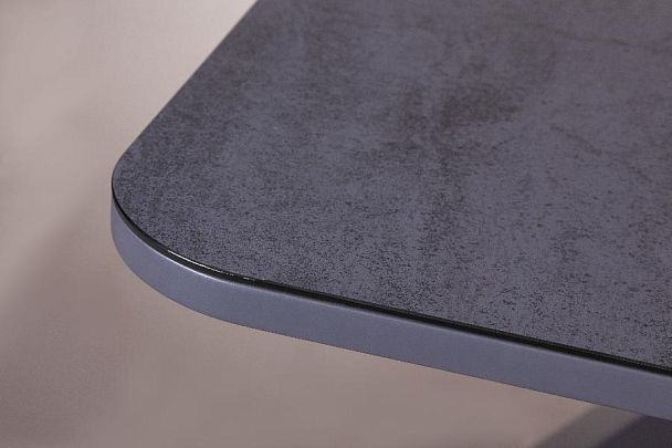 Стол раскладной Lincoln (160+40 см) глазурованное стекло черный - Вид 13