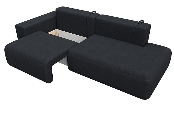 Диван прямой Лига-036 НПБ Модерн подлокотник слева Искусственная замша серый - Вид 7