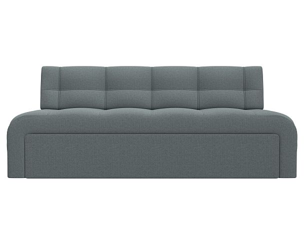 Диван кухонный прямой Люксор Рогожка серый - Вид 2