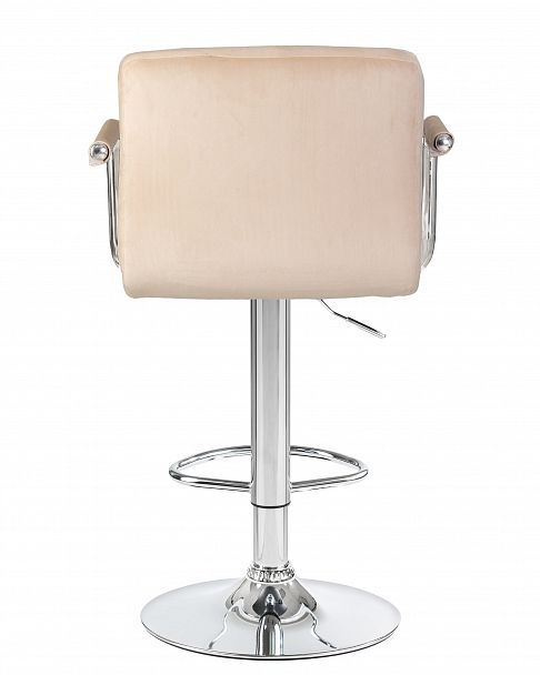 Стул барный DOBRIN KRUGER ARM (бежевый велюр (MJ9-10)) - Вид 5