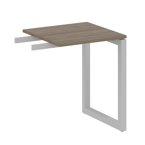 Metal System Quattro Приставной элемент на О-образном м/к 50БО.ПР-1 Вяз/Серый металл 600*600*750 - Вид 1